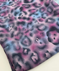 Purple Animal Mix Printed Chiffon Dress Fabric - T9 Fabrics