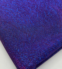 Purple Blue 2 Tone Glitter Detail Sparkle Metallic Stretch Knit Fabric - T9 Fabrics