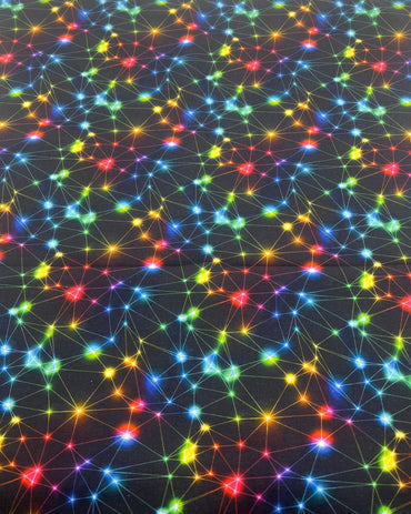 Rainbow Cosmos Premium Cotton 155 GSM 100% Cotton Fabric - T9 Fabrics