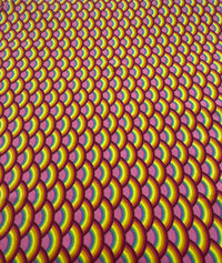 Rainbow Scales Cotton Stretch Jersey 200 GSM 95/5 Lycra 4 Way Stretch - T9 Fabrics