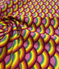 Rainbow Scales Cotton Stretch Jersey 200 GSM 95/5 Lycra 4 Way Stretch - T9 Fabrics