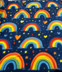 Rainbows Printed Anti - Pil Polar Fleece Fabric Blanket Loungewear - T9 Fabrics