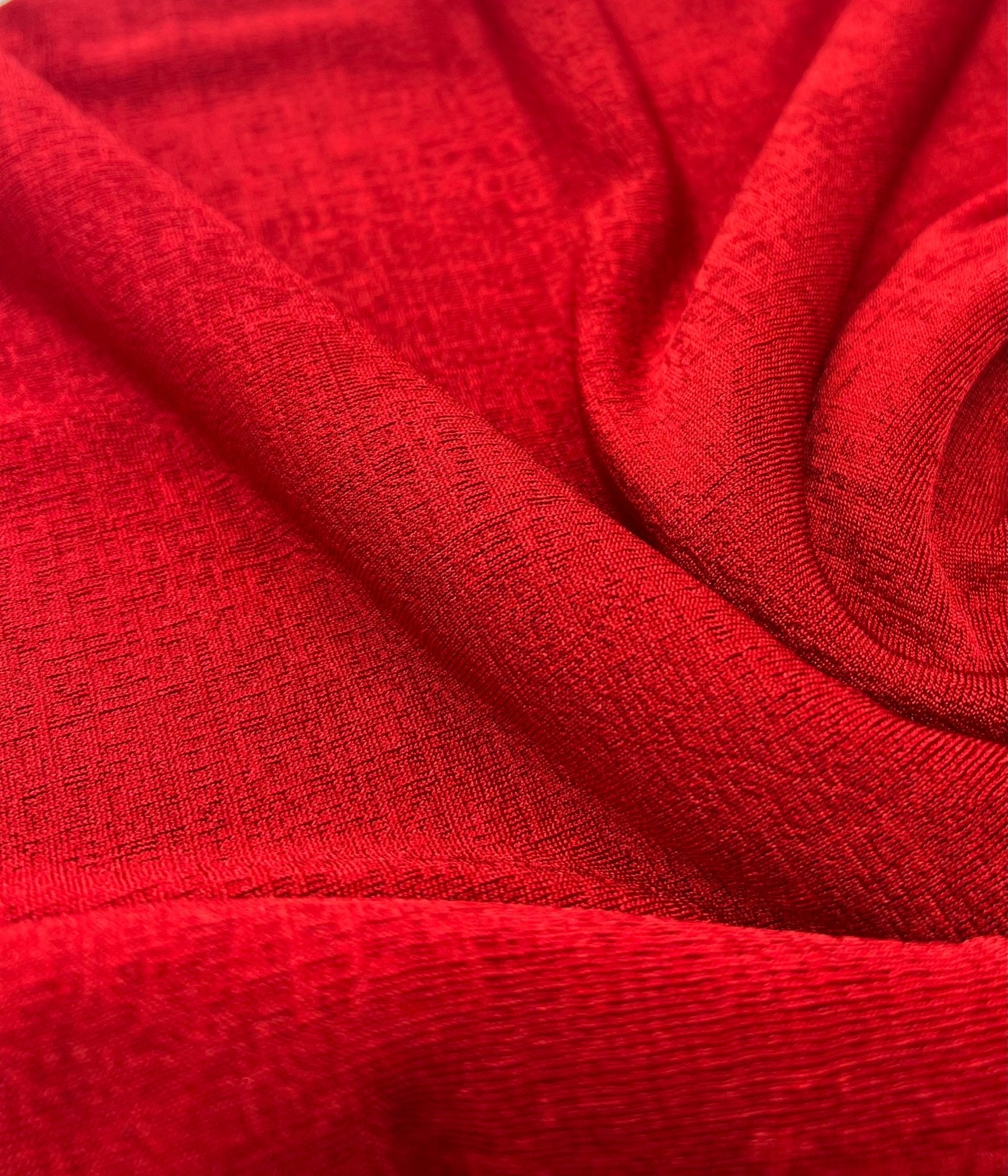 Red Acetate Slinky 4 Way Stretch Fabric - T9 Fabrics