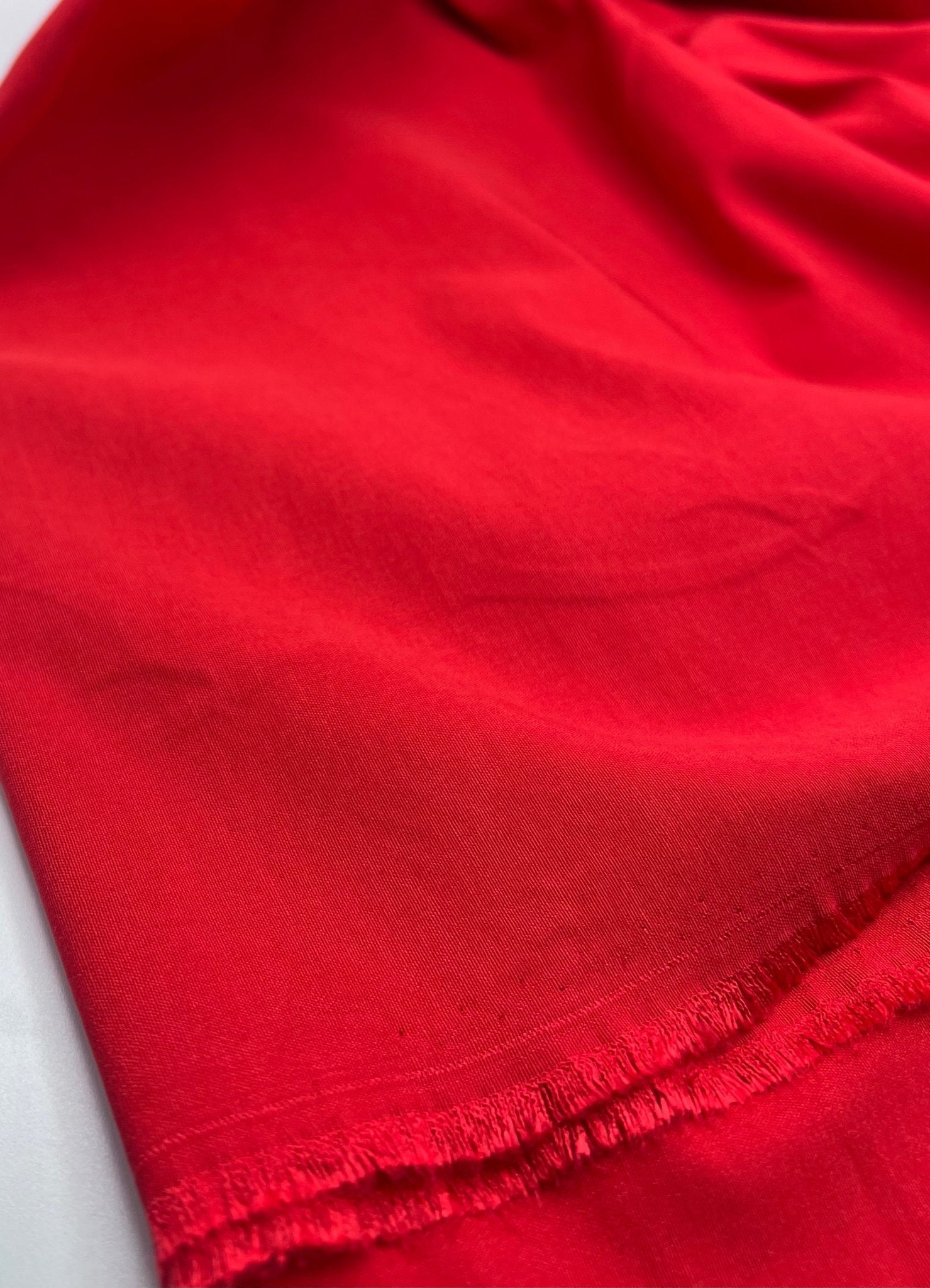 Red Bengaline Stretch Fabric - T9 Fabrics