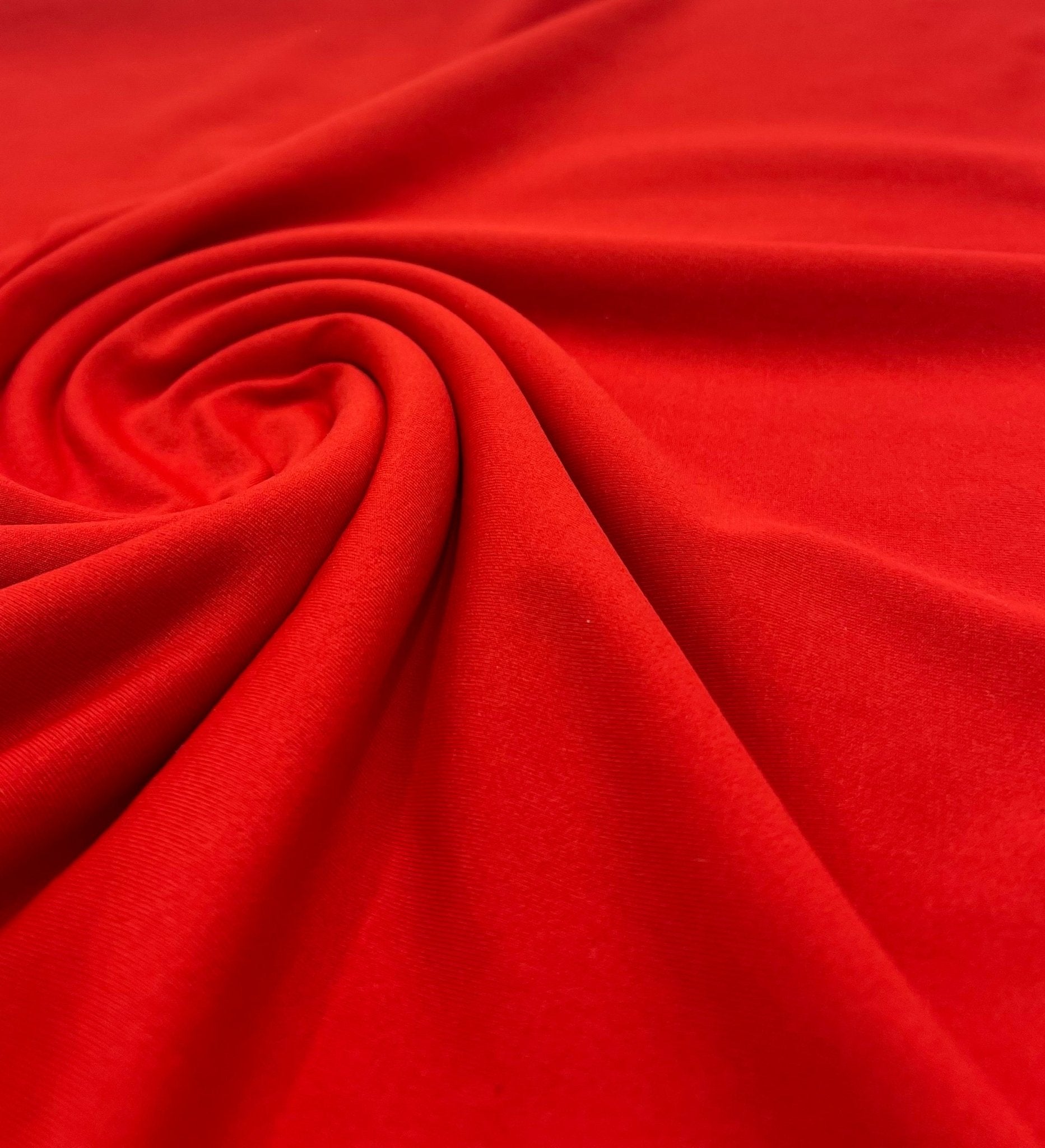 Red Cotton Touch 220GSM 4 Way Stretch Fabric - T9 Fabrics