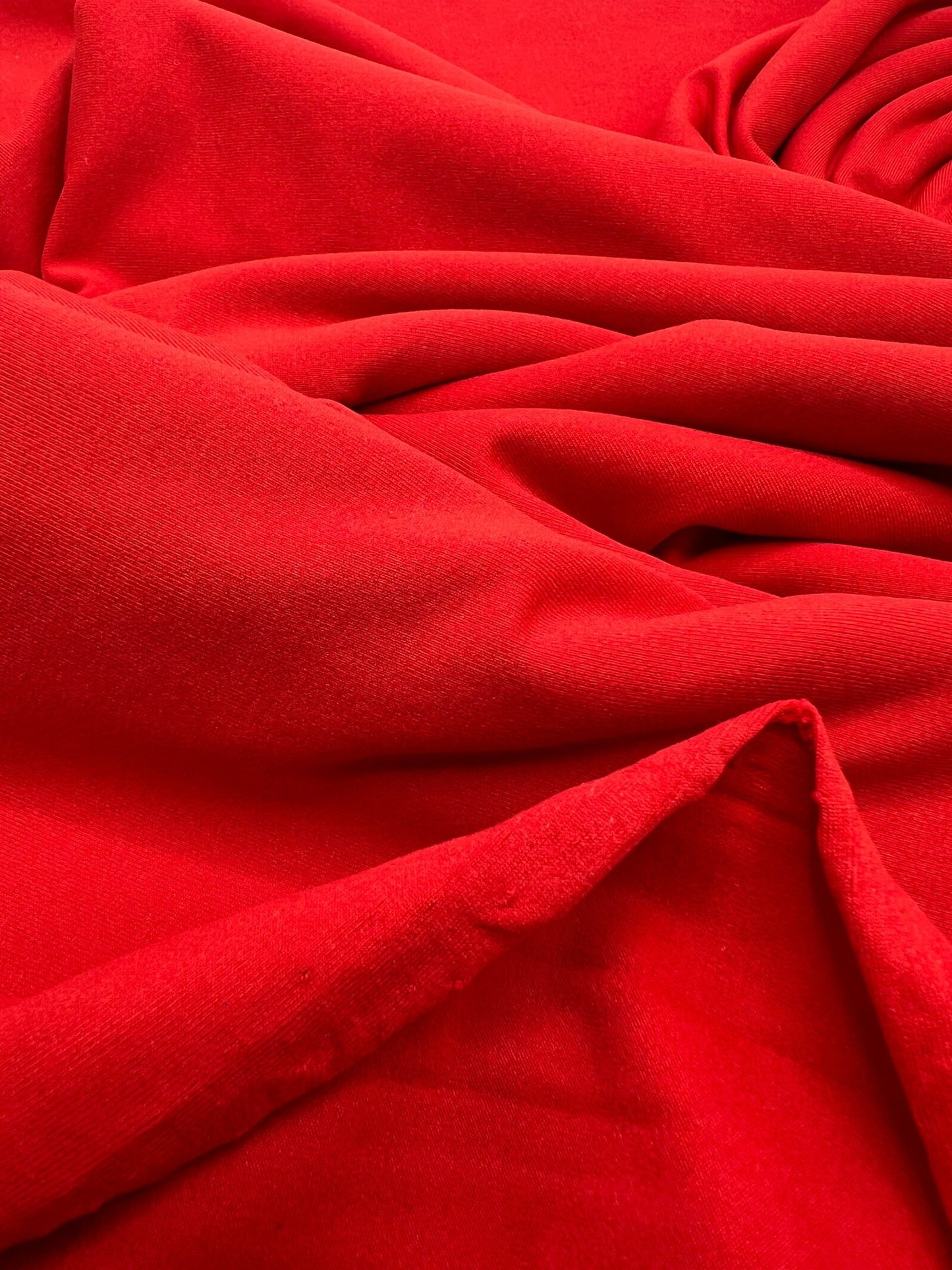 Red Cotton Touch 220GSM 4 Way Stretch Fabric - T9 Fabrics