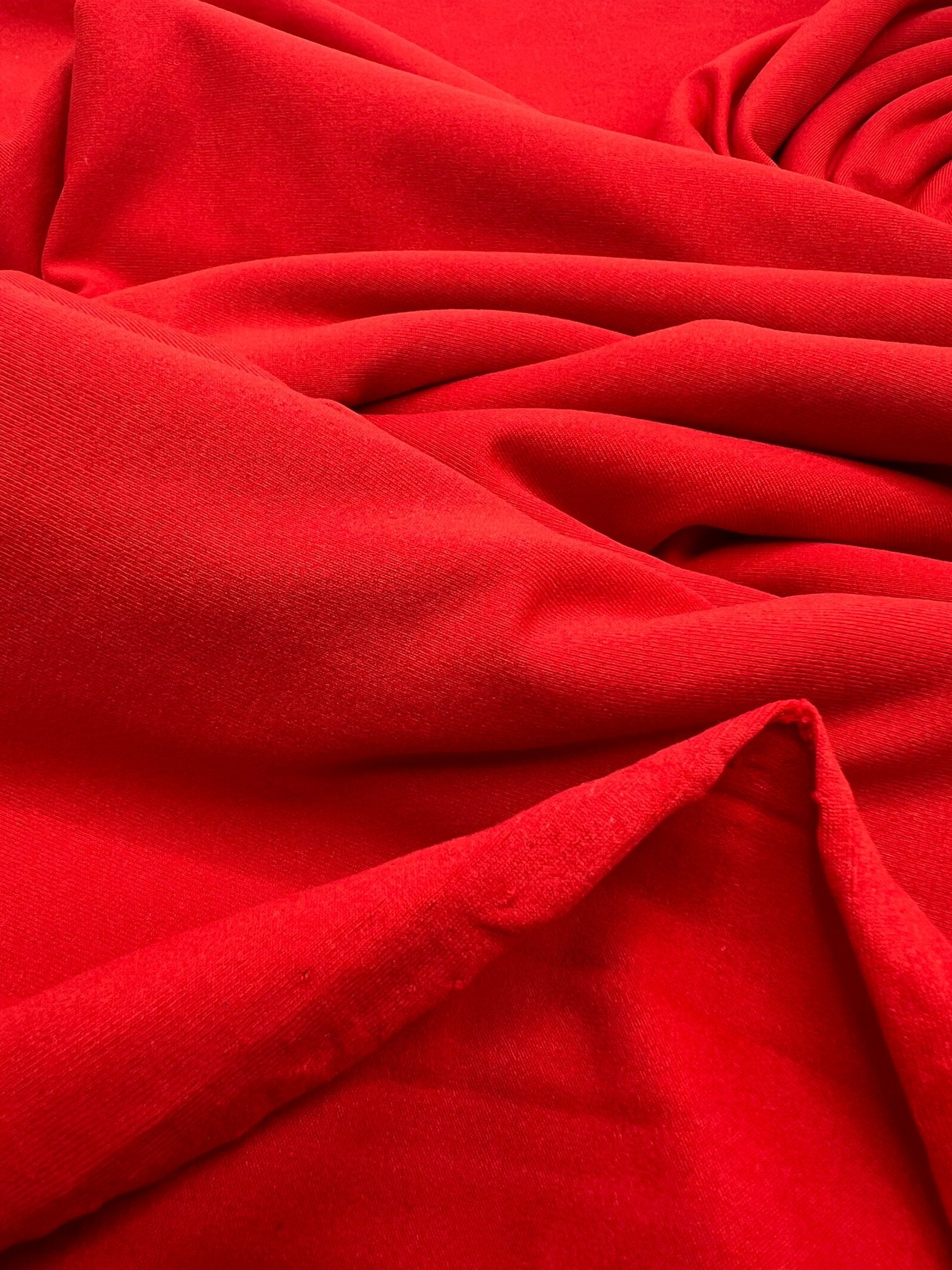 Red Cotton Touch 220GSM 4 Way Stretch Fabric - T9 Fabrics