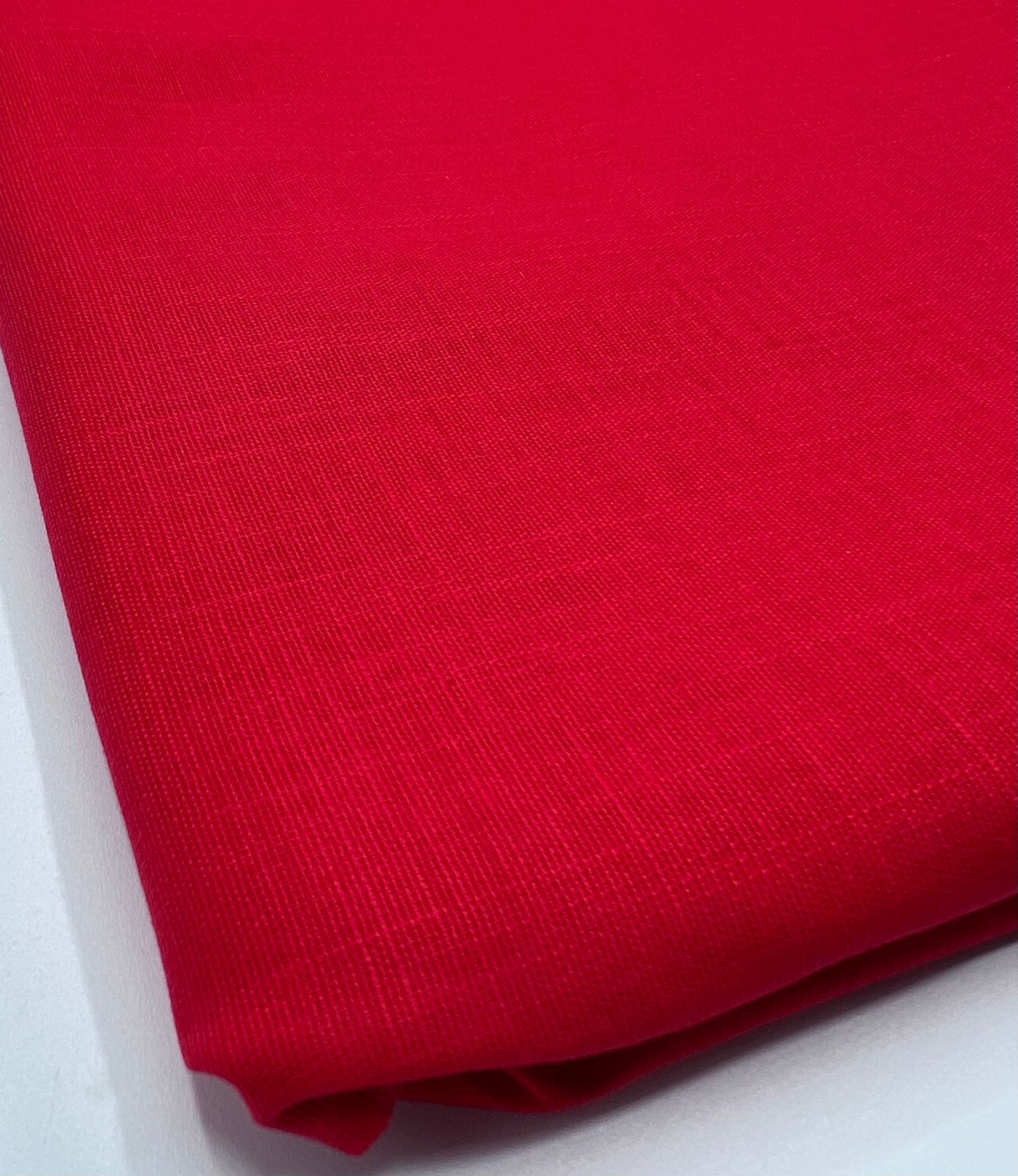 Red Lightweight Cotton/Linen Linen Fabric - T9 Fabrics