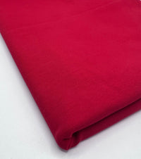 Red Plain Cotton Stretch Jersey 240 GSM 92/8 Lycra Jersey, 4 Way Stretch, Sold By Metre - T9 Fabrics