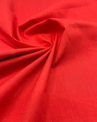 Red Plain Poly Cotton 105 GSM 80/20 44 Inch Non Stretch - T9 Fabrics