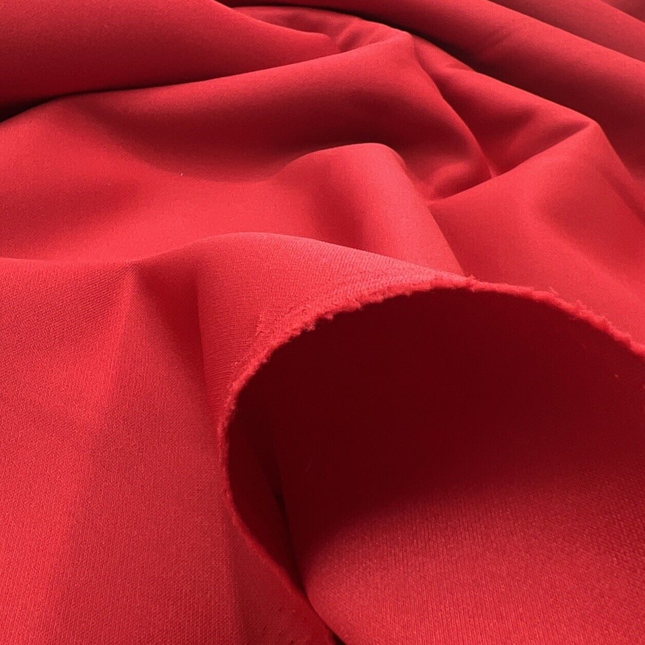 Red Plain Scuba Fabric - T9 Fabrics