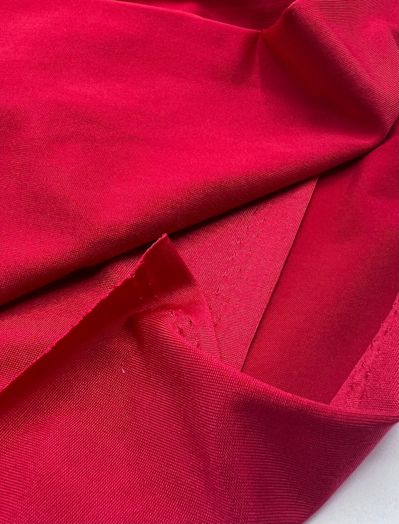 Red Plain Soft Touch Stretch Fabric - T9 Fabrics