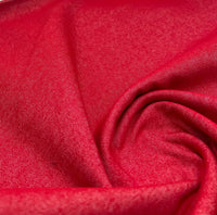 Red Plain Washed Stretch Denim 280GSM - T9 Fabrics