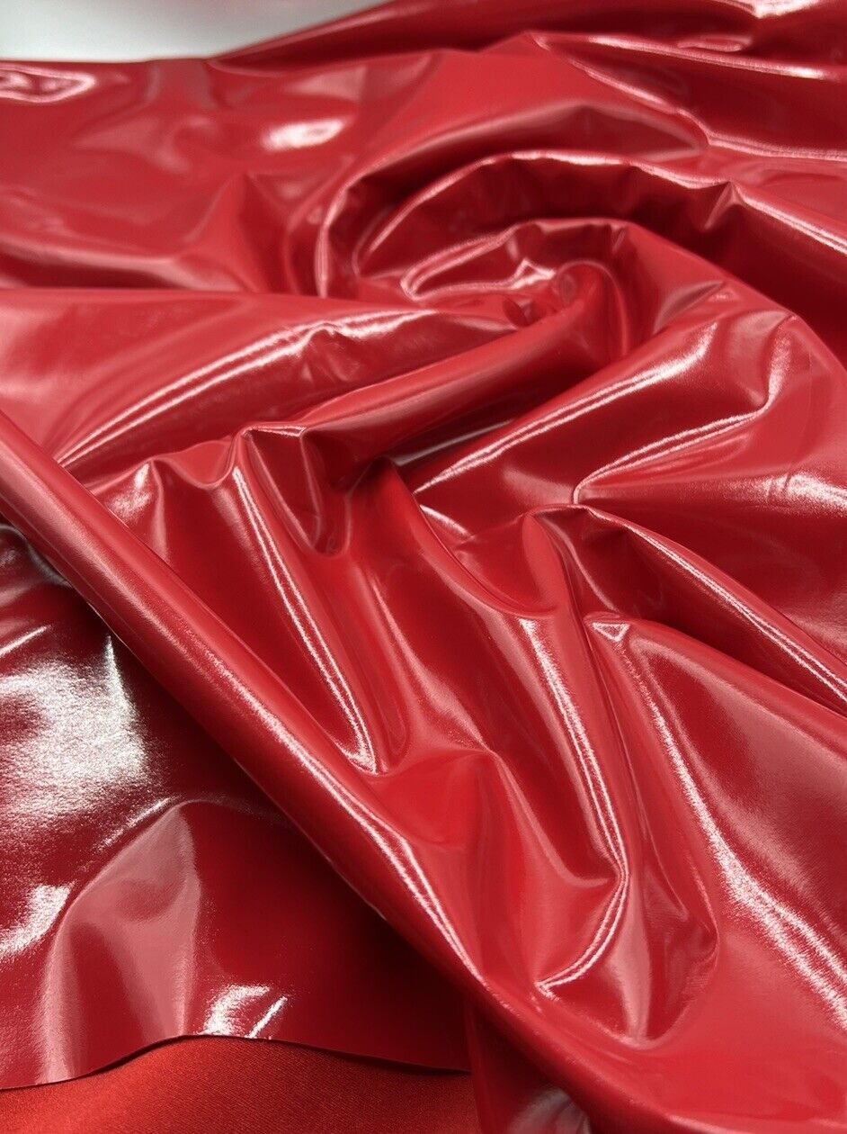 Red PU Vinyl Dress Craft Fabric - T9 Fabrics