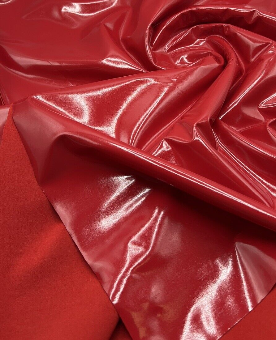 Red PU Vinyl Dress Craft Fabric - T9 Fabrics