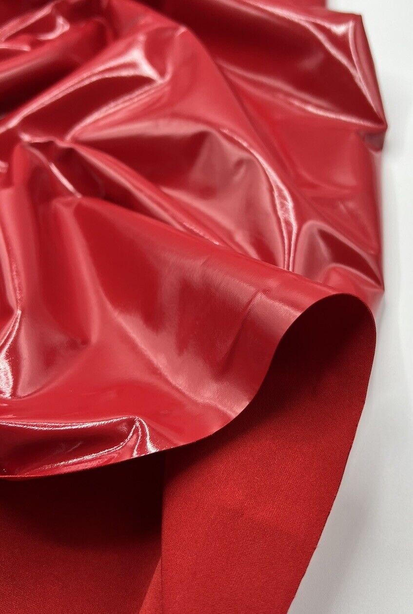 Red PU Vinyl Dress Craft Fabric - T9 Fabrics