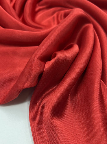 Red Satin Dress Craft Fabric - T9 Fabrics