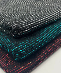 Red Sequin Nylon Metallic Sparkle Stretch Fabric - T9 Fabrics