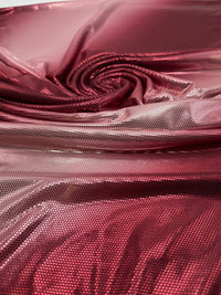 Red Silver Shiny Sequin Soft Touch 2 Way Stretch Fabric - T9 Fabrics