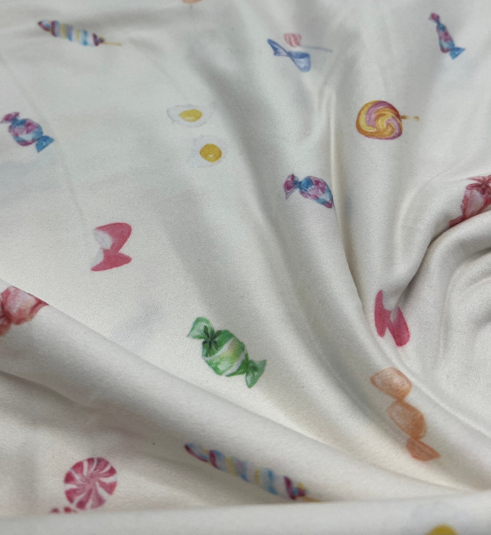 Retro Sweets Super Soft Print Spun Poly Stretch Fabric - T9 Fabrics