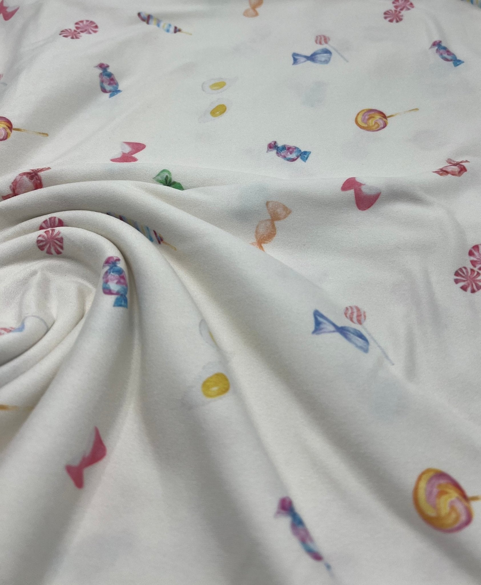 Retro Sweets Super Soft Print Spun Poly Stretch Fabric - T9 Fabrics
