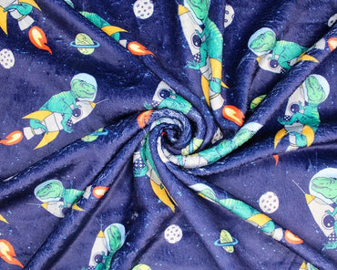 Ride The Rocket Cuddle Fleece Fabric Blanket Loungewear - T9 Fabrics