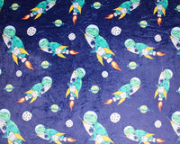 Ride The Rocket Cuddle Fleece Fabric Blanket Loungewear - T9 Fabrics