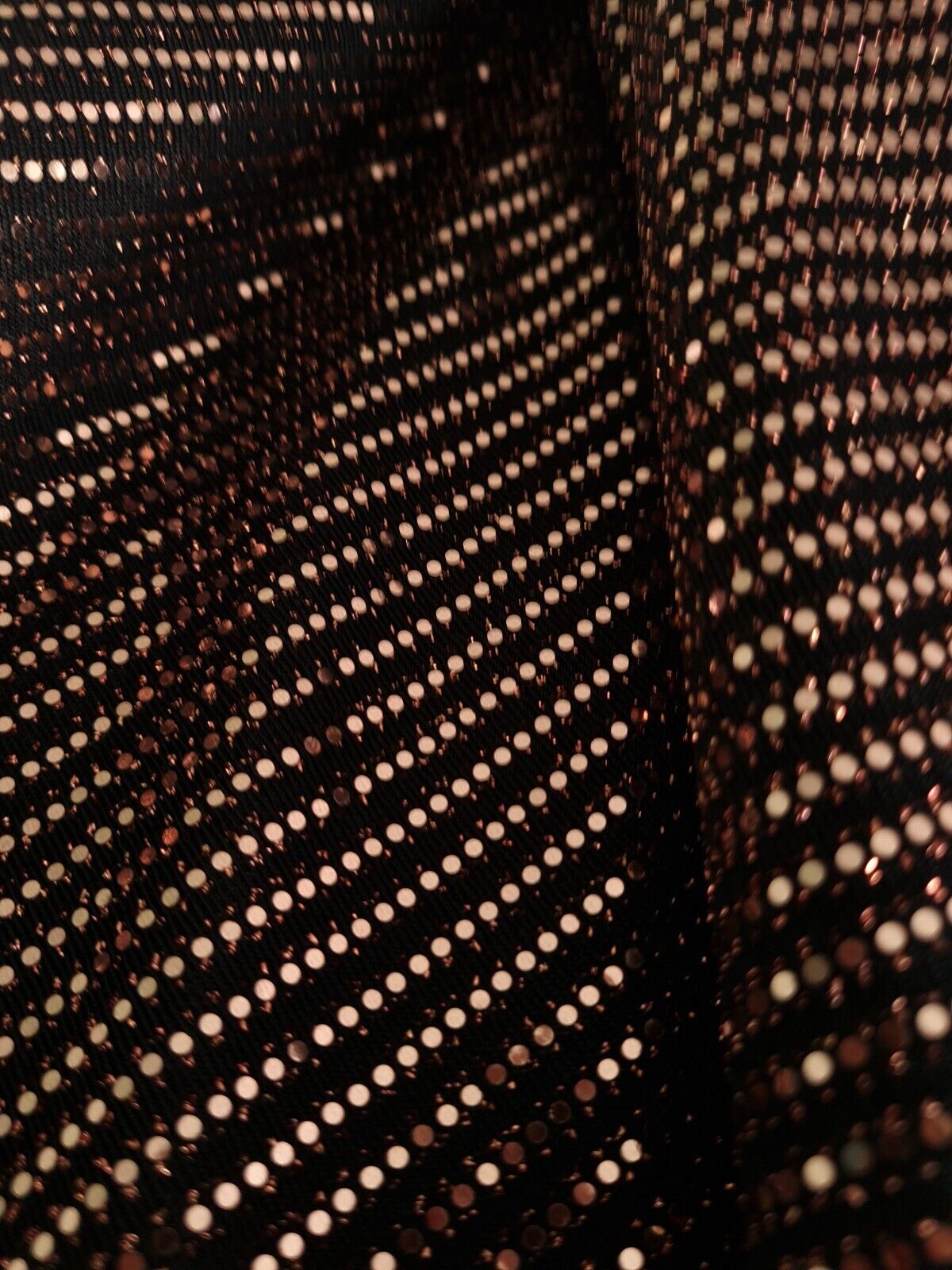 Rose Gold Sequin Detail Lurex Fabric - T9 Fabrics