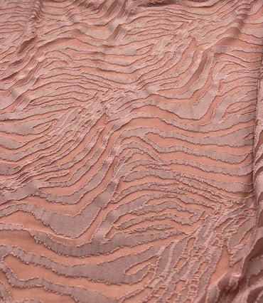 Rose Textured Zebra Stretch Dress Craft Fabric - T9 Fabrics