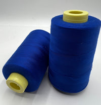 Royal Blue Sewing Thread Spun Polyester 120's Overlocking 5000 Yards - T9 Fabrics