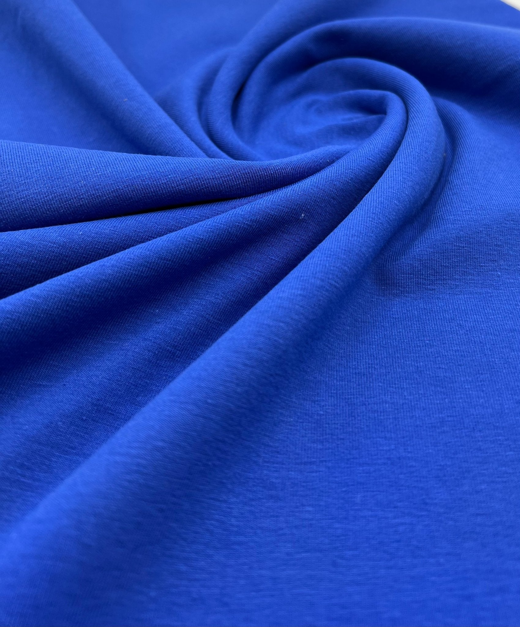 Royal Plain Cotton Stretch Jersey 240 GSM 92/8 Lycra Jersey, 4 Way Stretch, Sold By Metre - T9 Fabrics