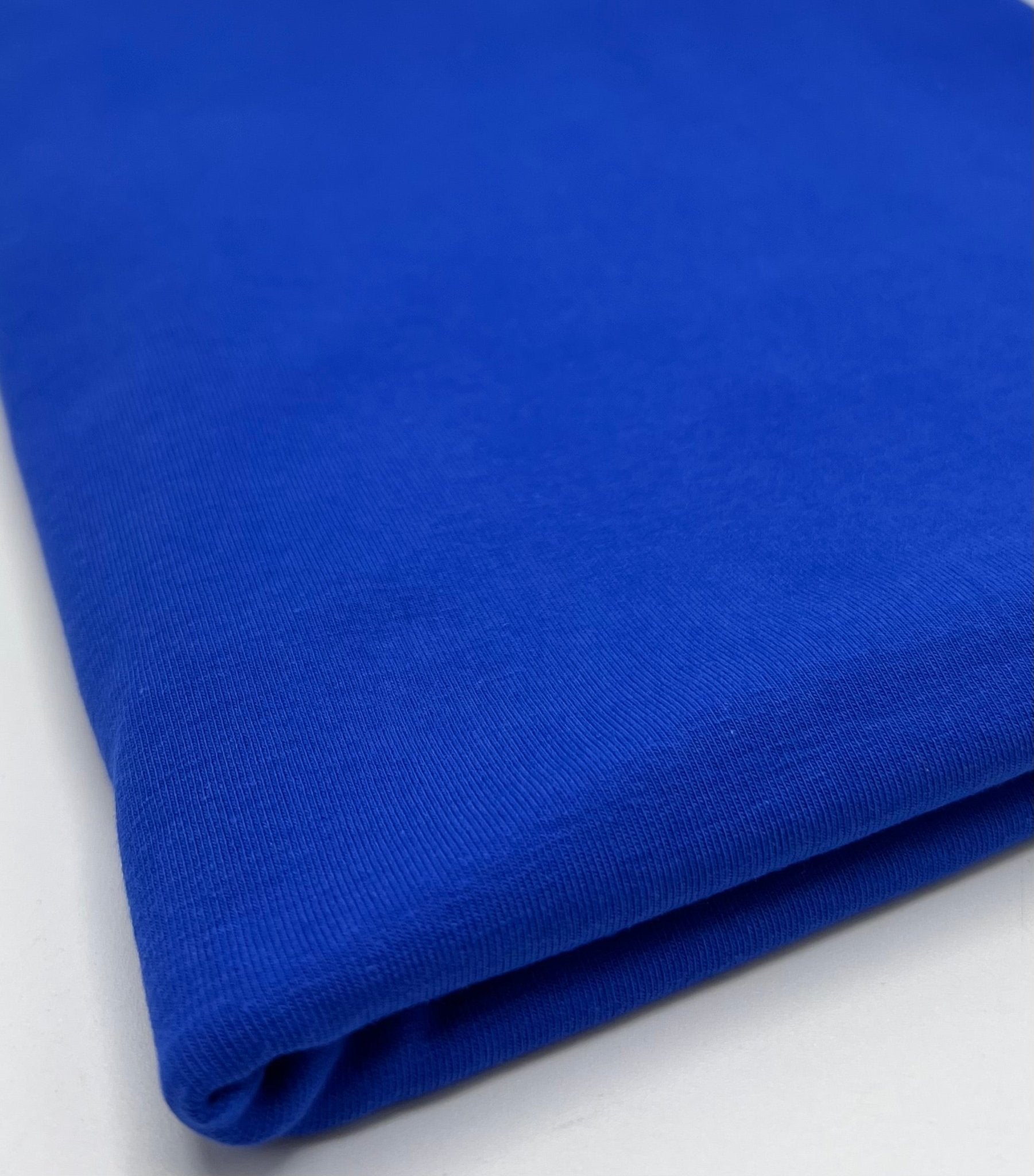 Royal Plain Cotton Stretch Jersey 240 GSM 92/8 Lycra Jersey, 4 Way Stretch, Sold By Metre - T9 Fabrics