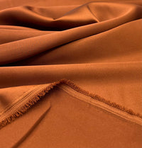 Rust Toffee Recycled Satin 160GSM Dress Craft Non Stretch Fabric - T9 Fabrics