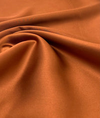 Rust Toffee Recycled Satin 160GSM Dress Craft Non Stretch Fabric - T9 Fabrics