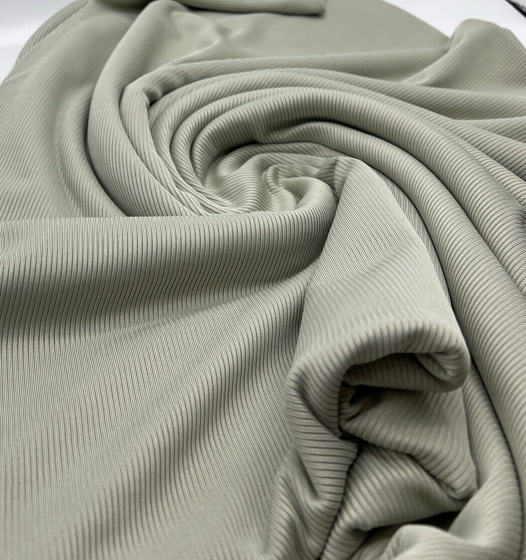 Sage 2X1 Fine Rib Stretch Fabric - T9 Fabrics