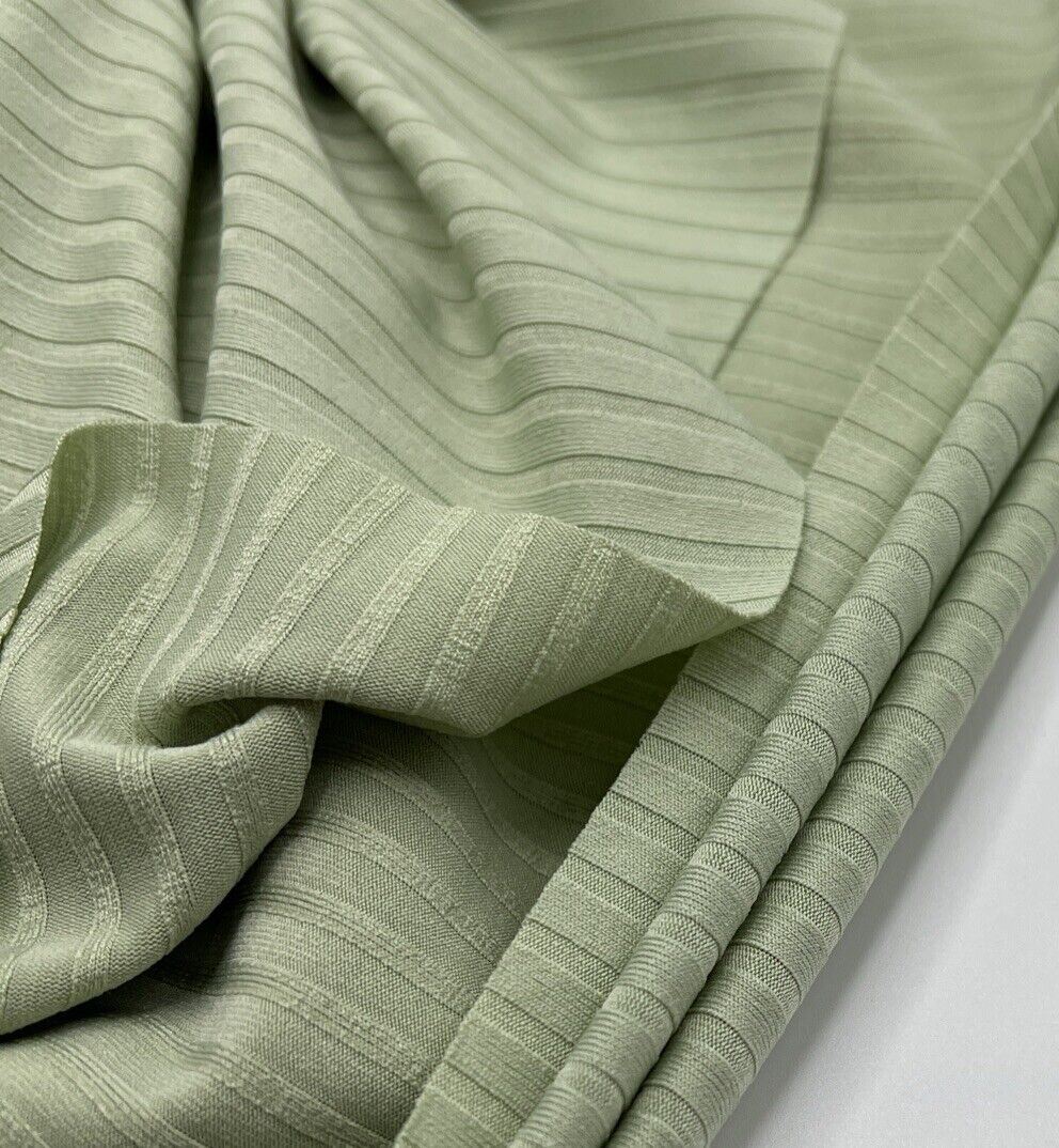 Sage 8x4 Wide Rib Stretch Fabric - T9 Fabrics