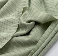 Sage 8x4 Wide Rib Stretch Fabric - T9 Fabrics