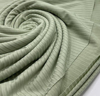 Sage 8x4 Wide Rib Stretch Fabric - T9 Fabrics