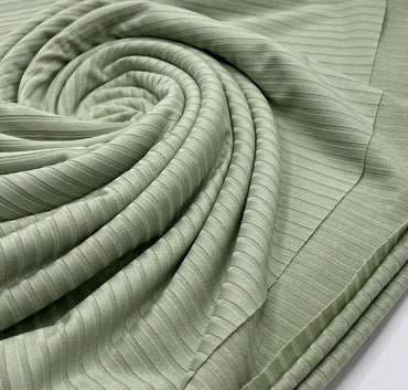 Sage 8x4 Wide Rib Stretch Fabric - T9 Fabrics