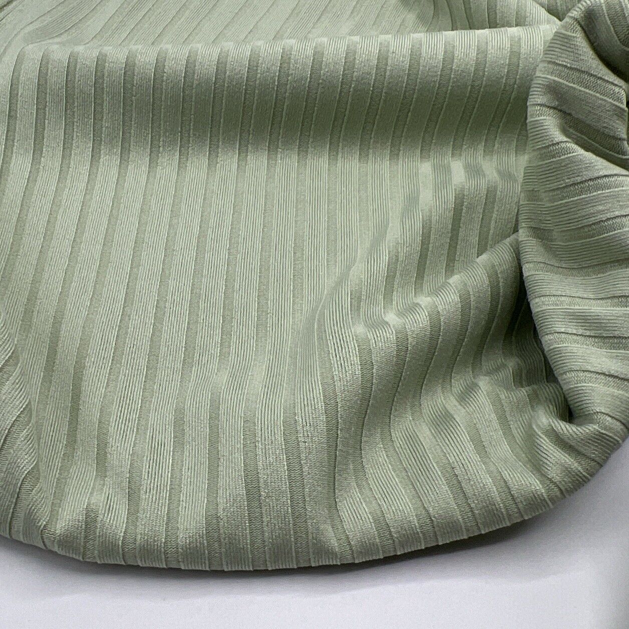 Sage 8x4 Wide Rib Stretch Fabric - T9 Fabrics