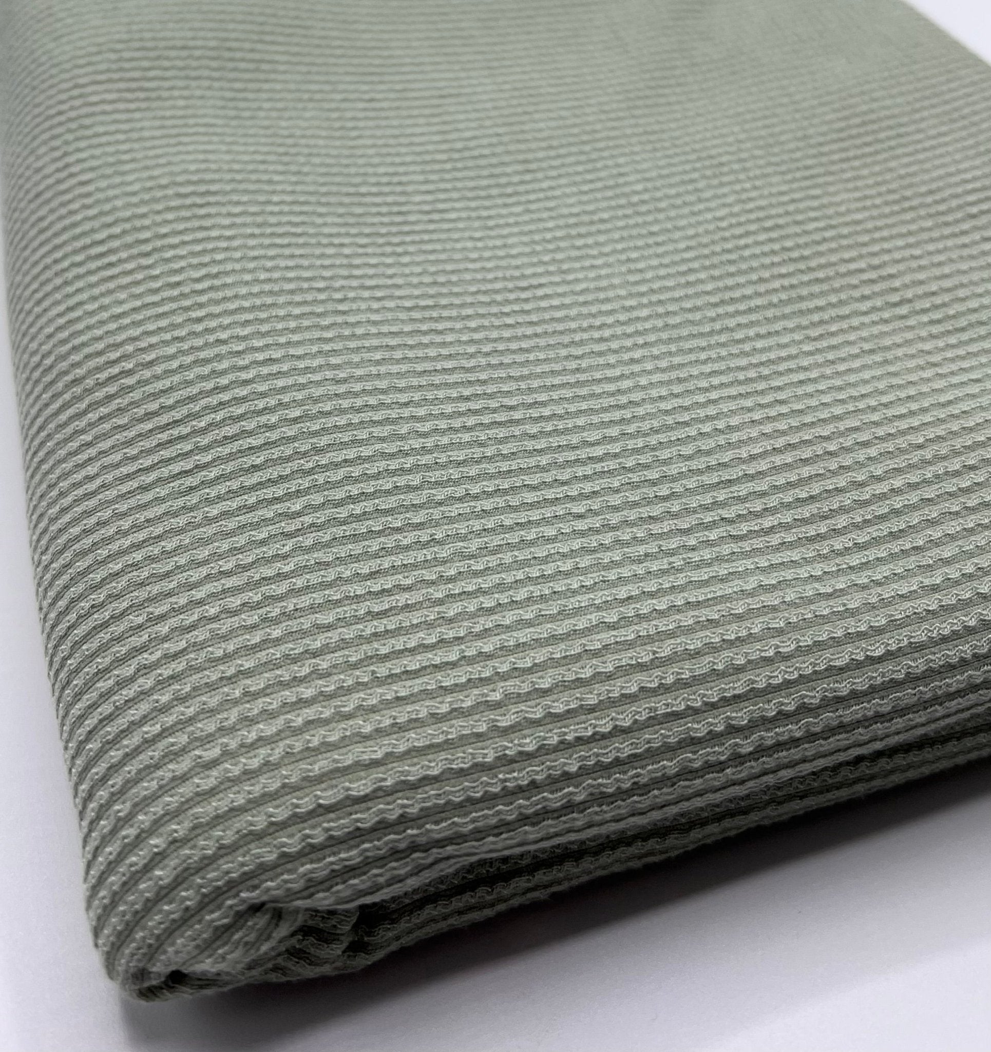 Sage Crinkle Rib Stretch Fabric - T9 Fabrics