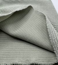 Sage Crinkle Rib Stretch Fabric - T9 Fabrics