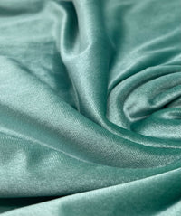 Sage Green Plain Velour Spandex Stretch Fabric - T9 Fabrics