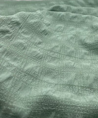 Sage Green Textured Bubble Non Stretch Fabric - T9 Fabrics