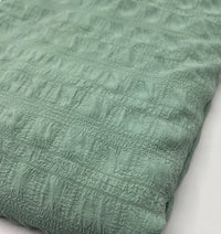 Sage Green Textured Bubble Non Stretch Fabric - T9 Fabrics