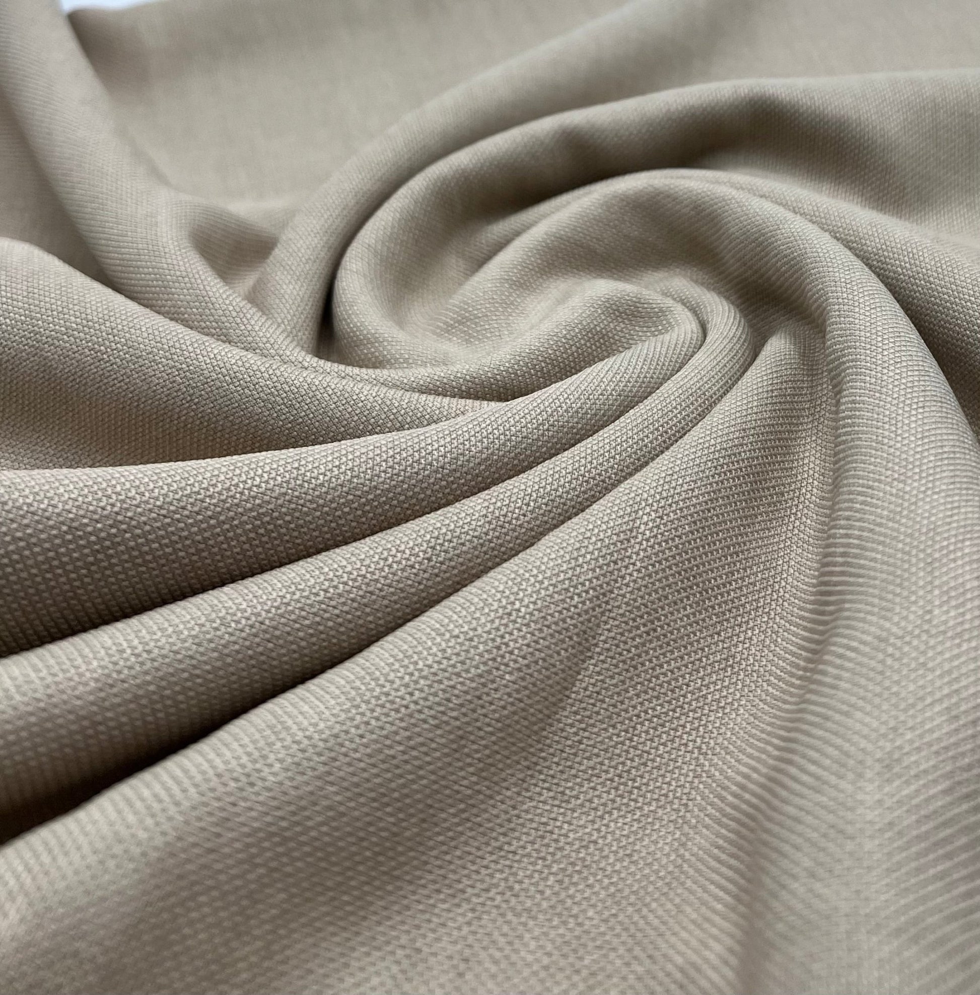 Sand Polyester Linen Non Stretch Fabric - T9 Fabrics