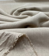 Sand Polyester Linen Non Stretch Fabric - T9 Fabrics