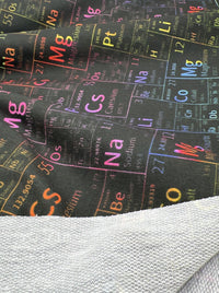 Science Project Print French Terry Loopback Fabric - T9 Fabrics