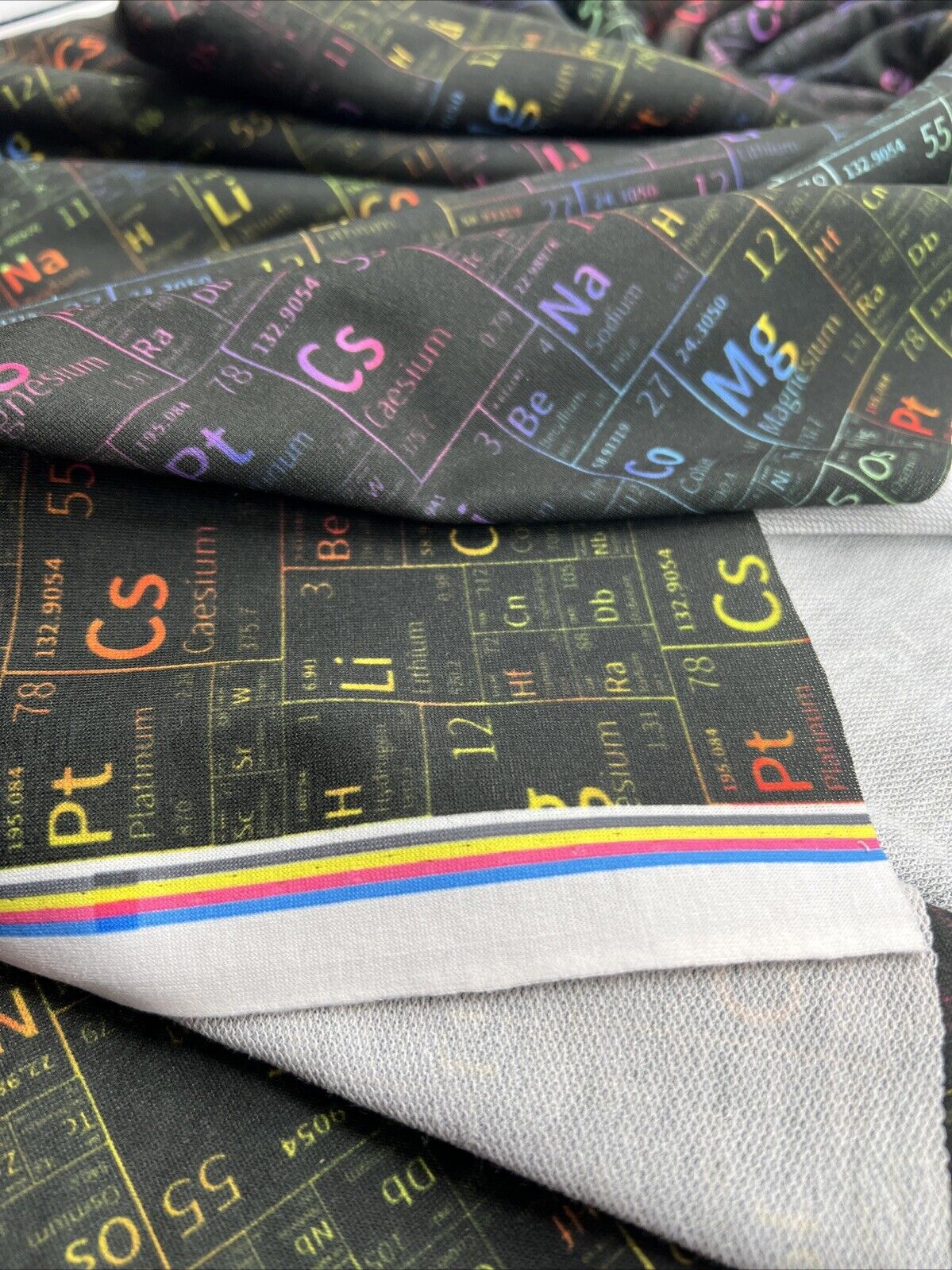 Science Project Print French Terry Loopback Fabric - T9 Fabrics