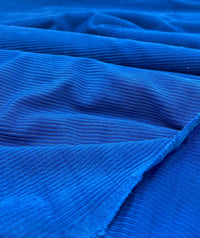 Shiny Blue 2X1 Fine Rib Stretch Fabric - T9 Fabrics
